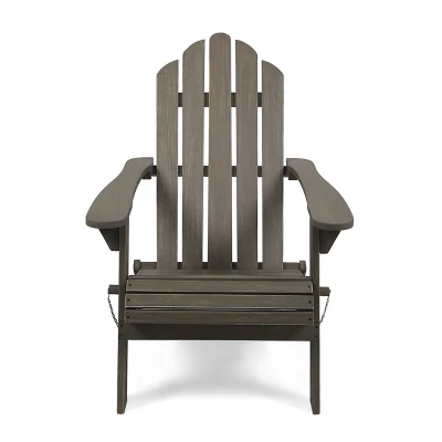 2pk Hazel Outdoor Acacia Wood Foldable Adirondack Chairs - Christopher Knight Home 2 2pk Hazel Outdoor Acacia Wood Foldable Adirondack Chairs - Christopher Knight Home - Image 2