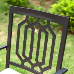 7pc Patio Dining Set With Rectangle Table With 2.6" Umbrella Hole & Padded Swivel Arm Chairs - Captiva Design -Crosley Sales Store GUEST 05eaa91c 5d6a 40e3 bebd ba15cd2e3b12