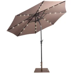 Costway 10ft Solar Lights Patio Umbrella Outdoor W/ 50 LBS Movable Umbrella Stand Red -Crosley Sales Store GUEST 05ed65fb 2af6 4d35 bf0f d444bbccdb7b