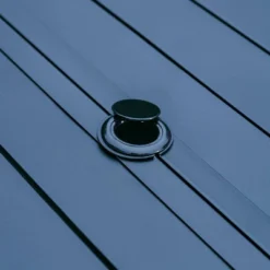 7pc Outdoor Dining Set With With Padded Sling Chairs & Metal Rectangle Table With Umbrella Hole - Captiva Designs -Crosley Sales Store GUEST 062fcd0d f553 4f28 9c11 a03e8b2eb309 2