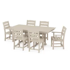 Lakeside 7pc Farmhouse Dining Set - POLYWOOD -Crosley Sales Store GUEST 07b4ee7a fdca 48b3 b605 69fa05000444