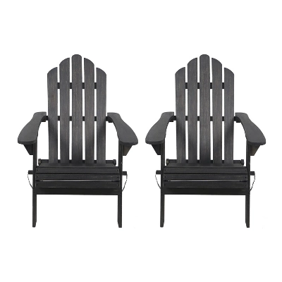2pk Hazel Outdoor Acacia Wood Foldable Adirondack Chairs - Christopher Knight Home 9 2pk Hazel Outdoor Acacia Wood Foldable Adirondack Chairs - Christopher Knight Home - Image 9