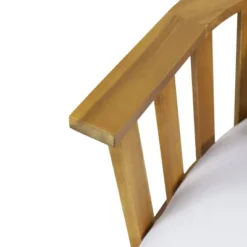 Solano Outdoor Wooden Loveseat With Cushions - White/Teak - Christopher Knight Home -Crosley Sales Store GUEST 089a89e9 fb32 4758 9938 b7c4167c8320