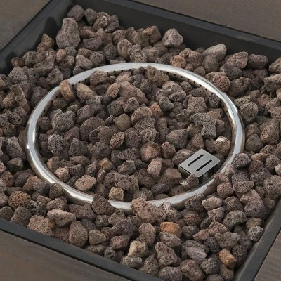 Walson 5pc Acacia Wood Club Chairs And Fire Pit Set Teak And Brown - Christopher Knight Home 5 Walson 5pc Acacia Wood Club Chairs And Fire Pit Set Teak And Brown - Christopher Knight Home - Image 5