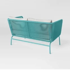Fisher Patio Loveseat - Blue-Green - Project 62™ -Crosley Sales Store GUEST 09cdf780 0dc2 49ce 9cd5 79115711619a