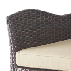 Braxton Wicker Swivel Patio Bar Stool With Cushion - Multi-Brown - Christopher Knight Home -Crosley Sales Store GUEST 0ac1d744 959f 4277 bcfa d046089a78c6