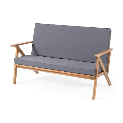 Panama 4pc Acacia Wood Patio Chair Set - Teak Finish - Christopher Knight Home 3 Panama 4pc Acacia Wood Patio Chair Set - Teak Finish - Christopher Knight Home - Image 3