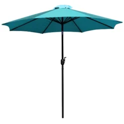 Merrick Lane 9' Round UV Resistant Outdoor Patio Umbrella With Height Lever And 33° Push Button Tilt -Crosley Sales Store GUEST 0b3a3b1c 1abd 464f bb25 45a1df2f9db7