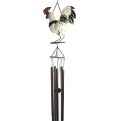 Direct International Home & Garden Rooster Wind Chime - One Wind Chime 43.0 Inches - Music Tingling Farm Animal - - Metal - Multicolored -Crosley Sales Store GUEST 0c431e32 14f1 4bb3 9379 7123967ce487