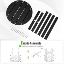 Costway 18'' Patio Round Adirondack Side Table Weather Resistant HDPE Garden -Crosley Sales Store GUEST 0d55c24f 1cec 4c48 8ca1 5766556ff282