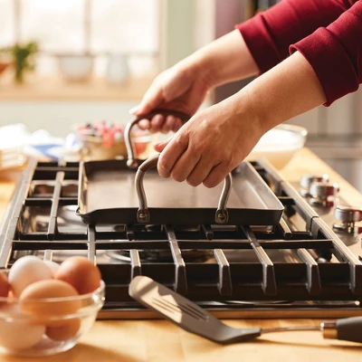 Anolon Advanced Home 10"x18" Double Burner Griddle Bronze 3 Anolon Advanced Home 10"x18" Double Burner Griddle Bronze - Image 3