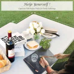 Costway Picnic Table Bench Set Outdoor Backyard Patio Garden Party Dining All Weather White 15 Costway Picnic Table Bench Set Outdoor Backyard Patio Garden Party Dining All Weather White -Crosley Sales Store GUEST 0fc9d930 3518 4c60 868f 485e0c1b4fed