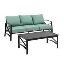 Kaplan 2pc Outdoor Sofa Set - Mist - Crosley 11 Kaplan 2pc Outdoor Sofa Set - Mist - Crosley -Crosley Sales Store GUEST 102a3ad3 0dc4 48bf a3da 4bfc11307399