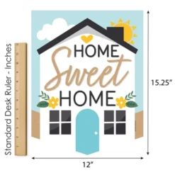 Big Dot Of Happiness Welcome Home Housewarming - Outdoor Home Decorations - Double-Sided New Sweet Home Garden Flag - 12 X 15.25 Inches -Crosley Sales Store GUEST 10e87cb2 a85d 4313 b6b0 a532d3b067ea
