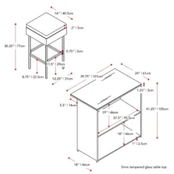 Parksville Patio Bar Set With Cushions - Black/Gray - CorLiving 15 Parksville Patio Bar Set With Cushions - Black/Gray - CorLiving -Crosley Sales Store GUEST 11011979 b6c2 4ca5 9fc6 4cfeea9848c9
