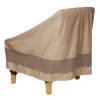 Duck Covers 38" Brown Elegant Waterproof Patio Chair Cover