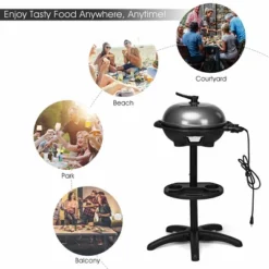 Costway Electric BBQ Grill 1350W Non-stick 4 Temperature Setting Outdoor Garden Camping -Crosley Sales Store GUEST 11ebac14 d0e4 49ce a450 4f8e1949c9ac