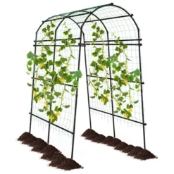 Costway 7.5FT Garden Arch Trellis Outdoor Plant Support Archway For Climbing Vine Flower -Crosley Sales Store GUEST 123cb4b4 00ff 4ae4 ba2a 75f4e39c10ac