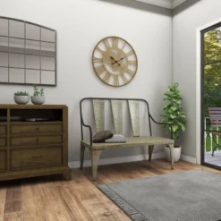 Metal Garden Bench - Olivia & May -Crosley Sales Store GUEST 130bc092 1529 416a bf8a b0d7a16ef65c