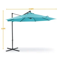 Aoodor Patio 10FT Off-set Hanging Aluminum Cantilever Umbrella（ Not Include A Base） -Crosley Sales Store GUEST 136dee48 a29a 47d8 abfb 622be64d8bd3