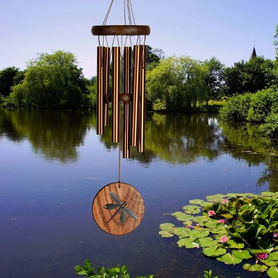 Woodstock Wind Chimes Signature Collection, Woodstock Habitats Chime, Teak 17'' Dragonfly Wind Chime HCTD 1 Woodstock Wind Chimes Signature Collection, Woodstock Habitats Chime, Teak 17'' Dragonfly Wind Chime HCTD
