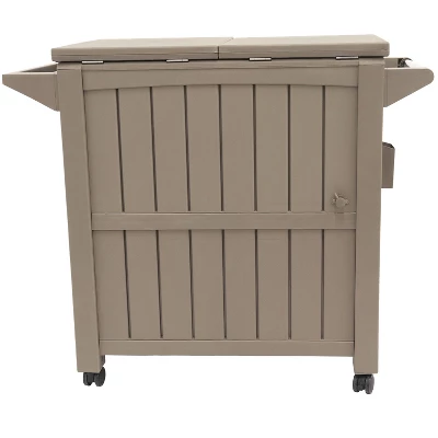 Sunnydaze Decor Sunnydaze Rolling Patio Serving Cart With Prep Table, Cooler And Storage 2 Sunnydaze Decor Sunnydaze Rolling Patio Serving Cart With Prep Table, Cooler And Storage - Image 2