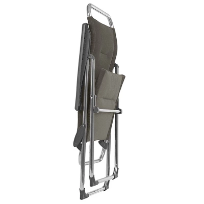 Lafuma Alu Cham Air Comfort Padded Adjustable Folding Outdoor Camping Mesh Sling Armchair Seat With High Ergonomic Backrest, Taupe 2 Lafuma Alu Cham Air Comfort Padded Adjustable Folding Outdoor Camping Mesh Sling Armchair Seat With High Ergonomic Backrest, Taupe - Image 2