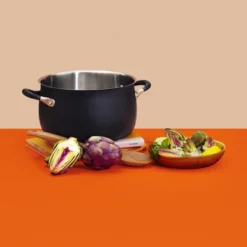 Meyer Accent Series 8qt Stainless Steel Induction Stockpot Matte Black -Crosley Sales Store GUEST 14db4bc0 9a8d 4f79 8595 cf2e5cb72845