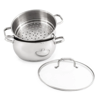 BergHOFF 18/10 Stainless Steel 9.5" Steamer 4 BergHOFF 18/10 Stainless Steel 9.5" Steamer - Image 4