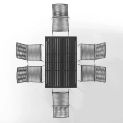 Fenton 7pc Outdoor Wicker/Metal Dining Set - Gray/Matte Black - Crosley 14 Fenton 7pc Outdoor Wicker/Metal Dining Set - Gray/Matte Black - Crosley -Crosley Sales Store GUEST 168abbd2 7ee3 48f8 8ce1 8ccd3deb6c54