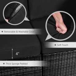 Costway 8PCS Patio Rattan Furniture Set Fire Pit Table Tank Holder Cover Deck Off White/Black/Navy/Red/Turquoise 21 Costway 8PCS Patio Rattan Furniture Set Fire Pit Table Tank Holder Cover Deck Off White/Black/Navy/Red/Turquoise -Crosley Sales Store GUEST 16a239be f3e2 4326 999c e5294aface47