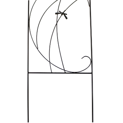 Sunnydaze Decorative Steel Metal Dragonfly Delight Design Garden Trellis - 55.75" H - Black - 2-Pack 4 Sunnydaze Decorative Steel Metal Dragonfly Delight Design Garden Trellis - 55.75" H - Black - 2-Pack - Image 4