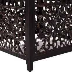 5pc Outdoor Dining Set With 42" Aluminum Square Damask Design Fire Table & Deep Seating Swivel Rocking Chairs - Oakland Living 19 5pc Outdoor Dining Set With 42" Aluminum Square Damask Design Fire Table & Deep Seating Swivel Rocking Chairs - Oakland Living -Crosley Sales Store GUEST 17d1e704 6ff2 4b7b bd5d 7f0ed1727374