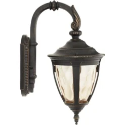 John Timberland Vintage Outdoor Wall Light LED Fixtures Set Of 2 Bronze 13 1/2" Champagne Glass For Exterior House Porch Patio 11 John Timberland Vintage Outdoor Wall Light LED Fixtures Set Of 2 Bronze 13 1/2" Champagne Glass For Exterior House Porch Patio -Crosley Sales Store GUEST 19a42006 e877 4f8d b4b0 ac8b20640dda