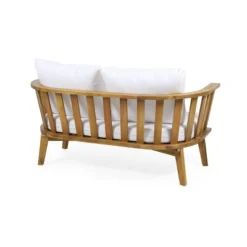 Solano 4pc Outdoor Wooden Chat Set With Rectangular Coffee Table - White/Teak - Christopher Knight Home 20 Solano 4pc Outdoor Wooden Chat Set With Rectangular Coffee Table - White/Teak - Christopher Knight Home -Crosley Sales Store GUEST 1a00bf75 ee86 4780 a540 fbbd592c02f2