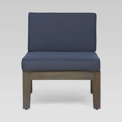 Grenada 5pc Acacia Sectional Sofa Set - Gray/Dark Gray - Christopher Knight Home 2 Grenada 5pc Acacia Sectional Sofa Set - Gray/Dark Gray - Christopher Knight Home - Image 2