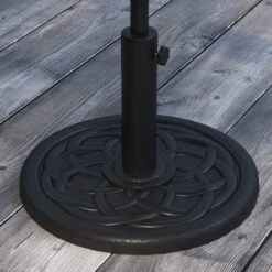 Merrick Lane 9' Round UV Resistant Outdoor Patio Umbrella With Height Lever And 33° Push Button Tilt -Crosley Sales Store GUEST 1a942bfd fee6 4a14 8bdb 8075aea405c0