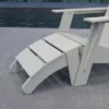 Merrick Lane Modern All-Weather Poly Resin Wood Adirondack Ottoman Foot Rest