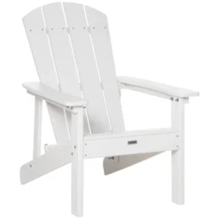 Outsunny Plastic Adirondack Chair, Outdoor Fire Pit Seating HDPE Lounger Chair With High Back And Wide Seat For Patio, Backyard, Garden 17 Outsunny Plastic Adirondack Chair, Outdoor Fire Pit Seating HDPE Lounger Chair With High Back And Wide Seat For Patio, Backyard, Garden -Crosley Sales Store GUEST 1f184cae 4bd1 4905 8b0b 70ac5cf713c4