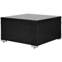 5pc Wicker Patio Sectional Seating Set With Cushions - Espresso/Blue - GODEER 16 5pc Wicker Patio Sectional Seating Set With Cushions - Espresso/Blue - GODEER -Crosley Sales Store GUEST 1f2765f0 f337 4c5e 93f5 a055427a6f2d