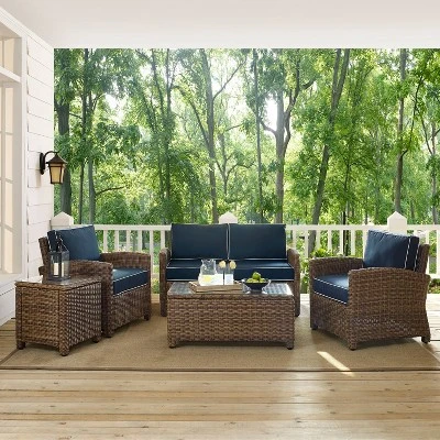 Bradenton 5pc Outdoor Wicker Conversation Set - Crosley 2 Bradenton 5pc Outdoor Wicker Conversation Set - Crosley - Image 2