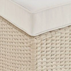 2pk All-Weather Wicker Canaan Outdoor Square Stools With Cushions Brown - Alaterre Furniture -Crosley Sales Store GUEST 2038a511 f0cb 480c b8d8 b35d47e98fb2