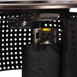 5pc Outdoor Fire Table Set With Weave 44" Round Fire Table, 4 Deep Seating Swivel Rocking Chairs & Table Fabric Covers - Oakland Living -Crosley Sales Store GUEST 20cb157b 70d0 48f6 a83d 6557a0159545