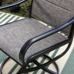 Patio Set With Steel Table With 1.57" Umbrella Hole & Steel Swivel Sling Arm Chairs - Captiva Designs 30 Patio Set With Steel Table With 1.57" Umbrella Hole & Steel Swivel Sling Arm Chairs - Captiva Designs -Crosley Sales Store GUEST 214f5fd0 10fb 4e8f 8486 e56e7993204e