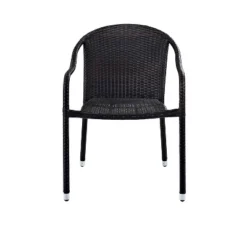 Palm Harbor 4pk Outdoor Wicker Stackable Chairs - Brown - Crosley -Crosley Sales Store GUEST 22443453 3642 4f7d 8748 47eaacf2a74e