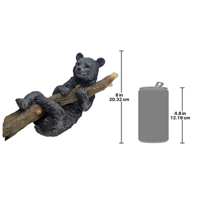 Design Toscano Up A Tree Hanging Black Bear Cub Sculpture 3 Design Toscano Up A Tree Hanging Black Bear Cub Sculpture - Image 3