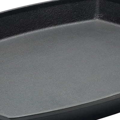 Bayou Classic 12 X 14 Inch Heavyweight Even-Heating Oven & Broiler Safe Cast Iron Shallow Skillet Pan With Wide Loop Handles For Cooking Or Baking 4 Bayou Classic 12 X 14 Inch Heavyweight Even-Heating Oven & Broiler Safe Cast Iron Shallow Skillet Pan With Wide Loop Handles For Cooking Or Baking - Image 4