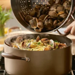 Anolon Advanced Home 8.5" Wide Stockpot With Mutlifunction Insert Bronze -Crosley Sales Store GUEST 25e8aa14 c3ec 4a4b b1e5 6d6bd739fec3