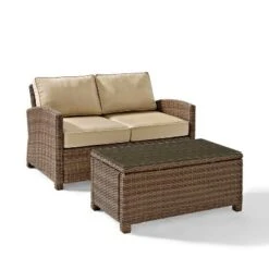 Bradenton Outdoor Wicker Sofa & Coffee Table Set - Crosley 18 Bradenton Outdoor Wicker Sofa & Coffee Table Set - Crosley -Crosley Sales Store GUEST 26741184 53f1 4636 891d 5b052feae32f