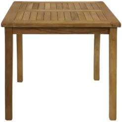Sunnydaze Decor Sunnydaze Outdoor Solid Teak Wood With Light Stained Finish Square Patio Dining Table - 32" - Light Brown -Crosley Sales Store GUEST 28dbd498 1f07 4922 b8ff 8b1bbcb7629b